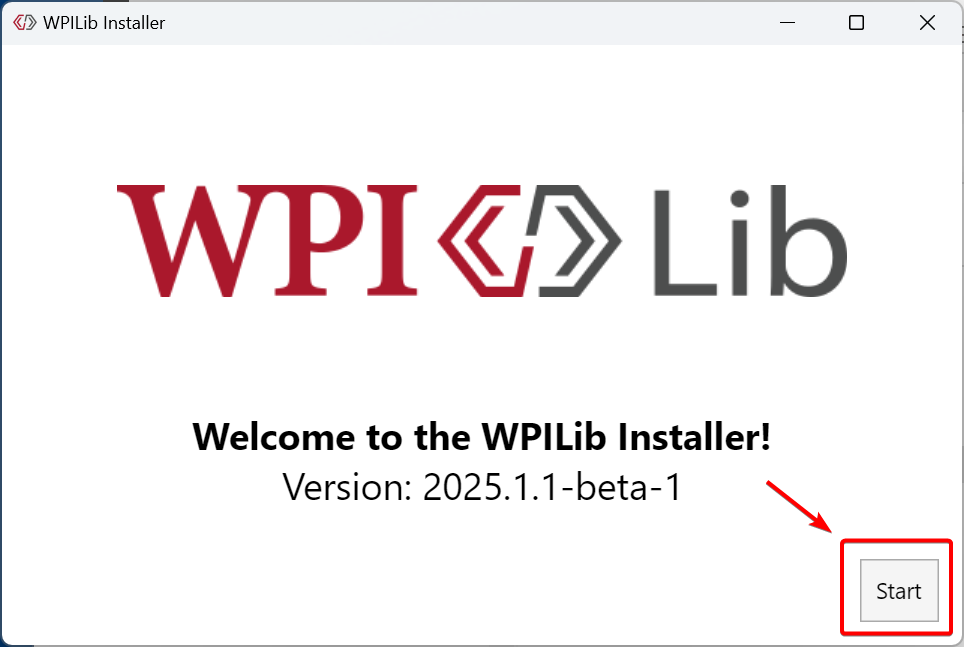Start of Installer